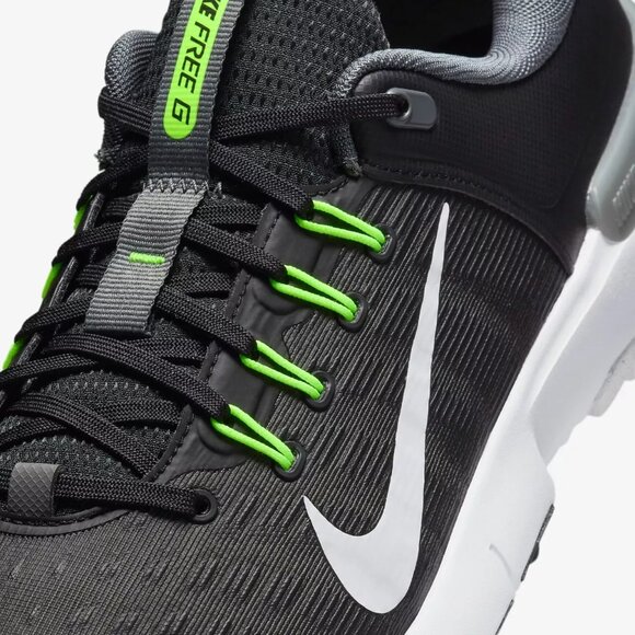 New Sz 11.5W MEN\'S NIKE FREE GOLF NN SPIKELESS FQ7875-001 BLACK GREY VOLT WHITE main image 4